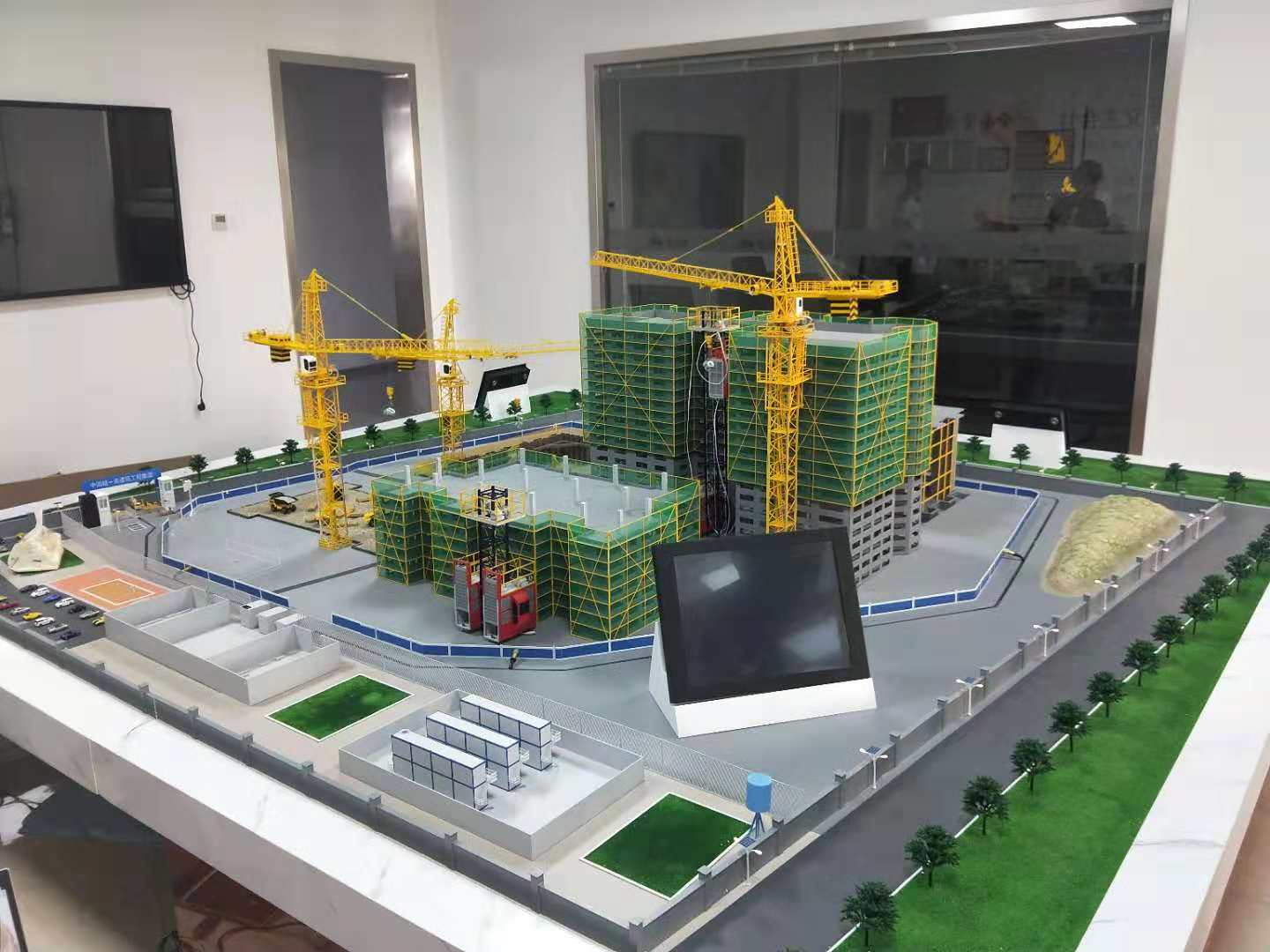 吉隆县建筑施工场景模型